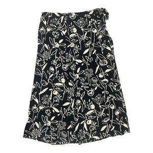 Linda Allard Ellen Tracy Full Wrap Maxi Skirt 100% Silk Size 4 EF2